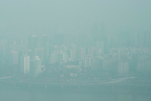 Fine dust swept over South Korea