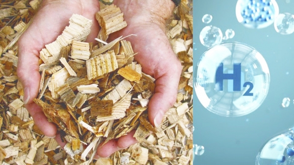▲Photo of wood waste and hydrogen / US EPA (left), National Grid (right)