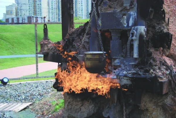 ▲The flame of fire garden back in 2019 / The Kyunghyang Shinmun